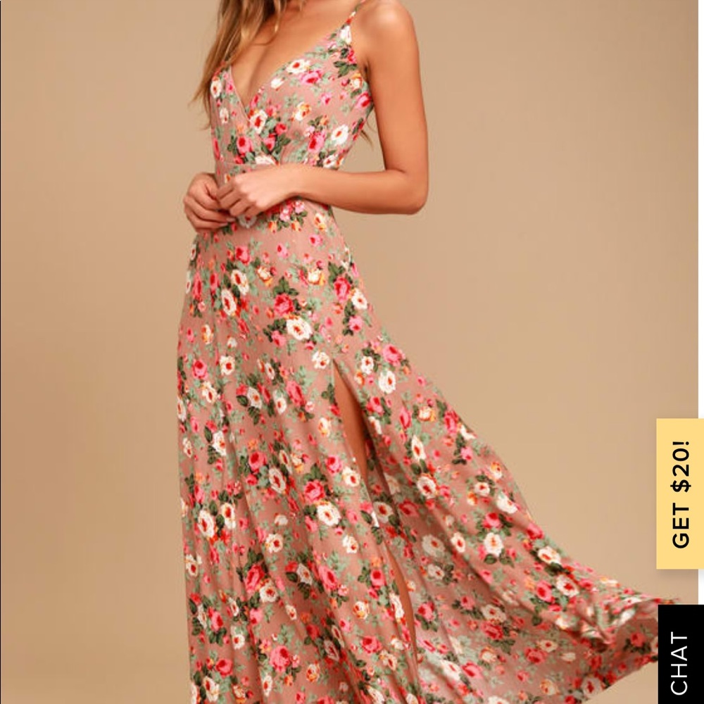Floral print maxi dress